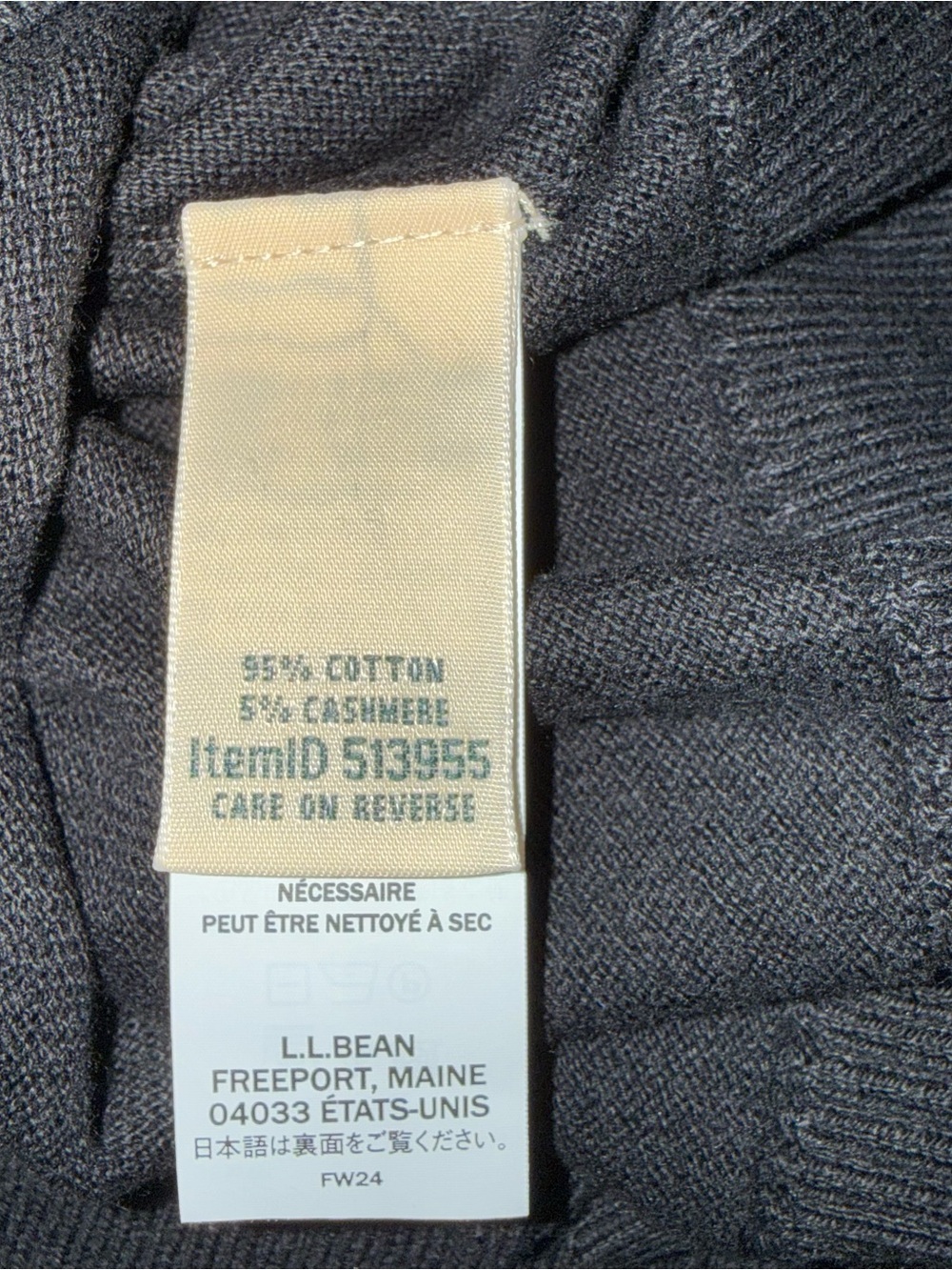 L.L. Bean Women’s Crewneck Sweater - Black Size L - Picture 6 of 8